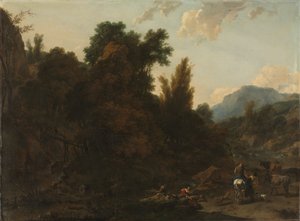 रश गेथर्स, 1657। द्वारा निकोलास पीटरसन। Berchem