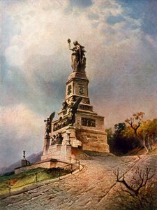 Niederwald स्मारक (रंग लिथो) द्वारा निकोलाई एस्टुडिन
