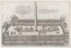 रोमन भव्यता का दर्पण: सर्कस फ्लेमिनियस, 1553., 1553। द्वारा निकोलस बीट्रिज़ेट