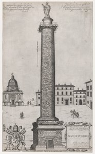 रोमन भव्यता का दर्पण: ट्रोजन का स्तंभ, 1589., 1589। द्वारा निकोलस बीट्रिजेट।