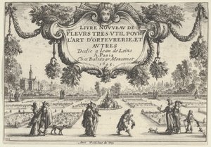 टाइटल प्लेट, न्यू बुक ऑफ वेरी यूजफुल फ्लावर्स से, 1645, 1645।