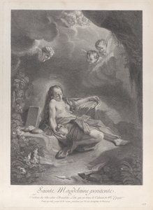 पेनिटेंट मैरी मैग्डलीन, सीए। 1729. द्वारा निकोलस दौफिन डी ब्यूवाइस