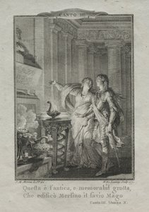 मर्लिन के ग्रोटो में, जादूगर, 1771।