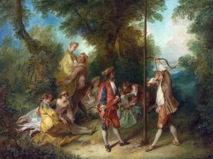 लैंक्रेट, निकोलस (1690-1743) द फोर एज ऑफ मैन: कैनवास पर परिपक्वता तेल रोकोको सीए 1735 फ्रांस नेशनल गैलरी, लंदन 34,3x45,2 पेंटिंग