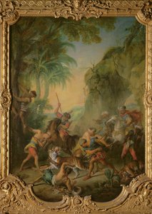 टाइगर हंट, 1736 द्वारा निकोलस लानक्रेट