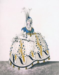 कोर्ट ड्रेस, अंजीर नंबर -130 &39;द गैलरी ऑफ फैशन&39;, 1797 से
