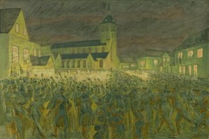 ओडेंस में एचसी एंडरसन के लिए मशाल ट्रेन 1867 द्वारा नील्स लार्सन स्टीवंस