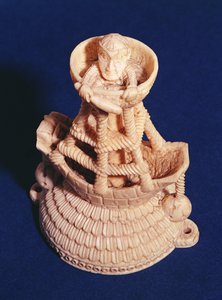हेराल्डिक शिप, नाइजीरिया, बिनी-पुर्तगाली, c.1525-1600 के मास्टर द्वारा नमक तहखाने का शीर्ष भाग