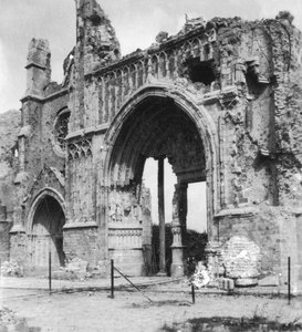 कैथेड्रल, Ypres, बेल्जियम, प्रथम विश्व युद्ध के खंडहर, c1914-c1918
