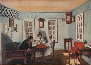इरकुत्स्क प्रांत, 1837 में निर्वासन द्वारा अपनी बेटी सोफिया के साथ निकिता मुरावियोव द्वारा निकिता मिखाइलोविच मुरावियोव