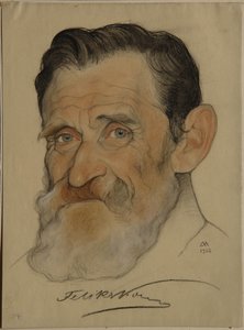 फेलिक्स याकोवलेविच कोन का पोर्ट्रेट 1864-1941, 1922