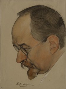 जॉर्जी वासिलीविच चिचेरिन का पोर्ट्रेट 1872-1936, 1921