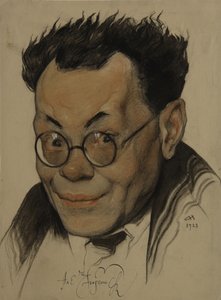 लेखक अलेक्सी एम। रेमीज़ोव 1877-1957, 1923 का चित्र