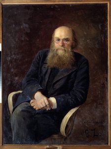लेखक एन.एन.जे.लाटोव्रात्स्की (1845-1911) का चित्र। निकोलाई कार्लोविच ग्रैंडकोव्स्की (1864-1907) द्वारा कैनवास पर तेल से बनाई गई पेंटिंग द्वारा निकोलाई कारलोविच ग्रैंडकोवस्की