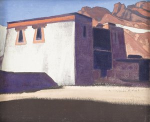 शरुगोन मठ, तिब्बत, 1928 द्वारा निकोलाई कोन्स्टेंटिनोवाइट्स रोएरिच