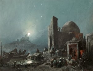 मध्य एशिया में जीवन का एक दृश्य, 1887।