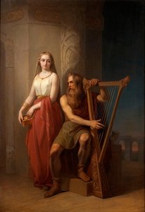 इदुन और ब्रागी, 1846 द्वारा निल्स जैकब ब्लोमेरो