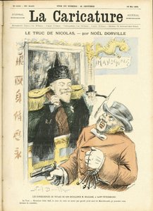 ला कैरिकेचर (1880) के कवर के लिए नोएल डोरविल (1861-1938) का चित्रण द्वारा नोएल डोरविल