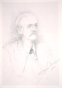 एंटेंटे कॉर्डियल पर एक एल्बम से सर आर्थर जेम्स बालफोर (1848-1930) का पोर्ट्रेट