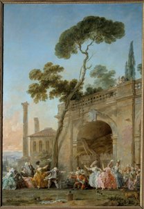 कॉलिन-ऐलार्ड (कॉलिन माइलर्ड का खेल)। क्रिसमस हाले द्वारा पेंटिंग (1711-1781), लगभग 1770-1780। तेल के रंगों से केन्वस पर बना चित्र। अमीन्स, मुसी डी पिकार्डी