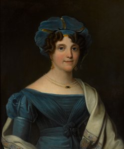 लेडी निकोल्स, पत्नी की मेजर-जनरल सर जैस्पर निकोल्स केसीबी, 1827 लगभग द्वारा नोएल नॉर्मन कार्टर