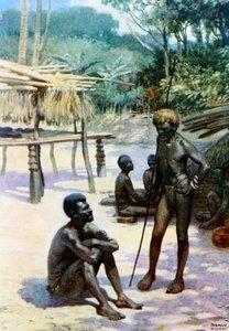 &39;ए यम शेड एंड नेटिव्स&39;, एस्पिरिटु सेंटो, न्यू हेब्रिड्स, 1908 द्वारा नॉर्मन हार्डी