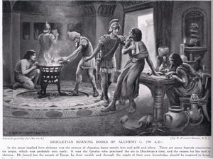 अल्केमी 290AD की डायोक्लेटियन बर्निंग बुक्स