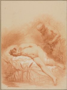 निम्फ और फौना, 1800s।