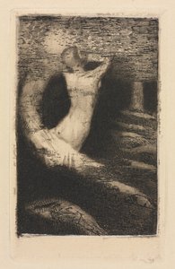पैसेज ऑफ़ ए सोल, 1891 मुद्रित 1920। द्वारा ओडिलोन रेडन