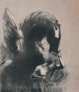 पेगासस कैप्टिव, 1889, 1946। द्वारा ओडिलोन रेडन