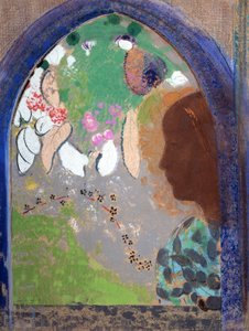महिला खिड़की पर, 1903-1908। द्वारा ओडिलोन रेडन