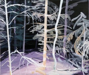 Forêt-noire 3, 2017 (कैनवास पर एक्रिलिक) द्वारा ओलिवियर मोरेल