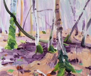 Forêt 14, 2017 (कैनवास पर एक्रिलिक)