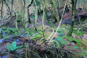 Forêt 1, 2014 (कैनवास पर एक्रिलिक)