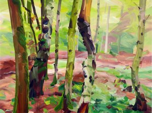 Forêt 21, 2017 (कैनवास पर एक्रिलिक)