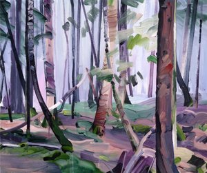 Forêt 22, 2017 (कैनवास पर एक्रिलिक) द्वारा ओलिवियर मोरेल