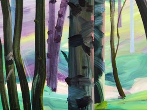 Forêt 28, विस्तार, 2017 (कैनवास पर एक्रिलिक)