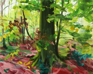 Forêt 3, 2014 (कैनवास पर एक्रिलिक) द्वारा ओलिवियर मोरेल