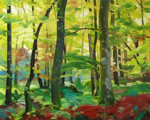 Forêt 4, 2015 (कैनवास पर एक्रिलिक)