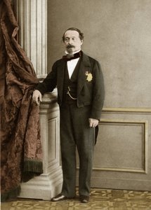 ओलम्पे अगुआडो डे लास मैरिस्मास (1827-1894) द्वारा नेपोलियन III का पोर्ट्रेट - बाद में रंग द्वारा ओलम्पे अगुआडो