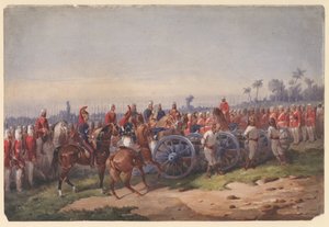 निष्पादन या पिस्तौल - एक बंदूक से उड़ना - नोरी, ऑरलैंडो (1832-1901) - 1858 - कागज पर जल रंग - 33,4x49,7 - निजी संग्रह