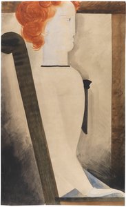 बैठी हुई महिला, 1929। द्वारा ऑस्कर श्लेमर