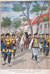 एक विदेशी, नियमित चीनी सेना, चीन, 1900 के रक्षक के तहत।