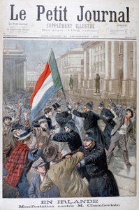 जोसेफ चेम्बरलेन, आयरलैंड, 1899 के खिलाफ प्रदर्शन द्वारा ओसवाल्डो टोफानी