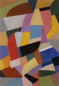 रचना; Komposition, c.1935-1937 (कागज पर पेस्टल)