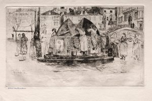 एशिंग्स ऑफ़ वेनिस: पोज़ो सैन वीओ, 1882। द्वारा ओटो एच. बाचेर