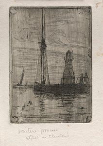 नदी पियर, 1890। द्वारा ओटो एच. बाचेर
