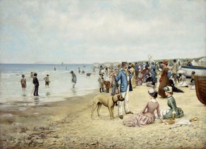 1885 में समुद्र तट पर एक दिन द्वारा ओवेन दलजिल