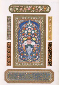 ओवेन जोन्स (1809-1868) द्वारा &39;द ग्रामर ऑफ ऑर्नामेंट&39; से इंडियन, प्लेट LIV