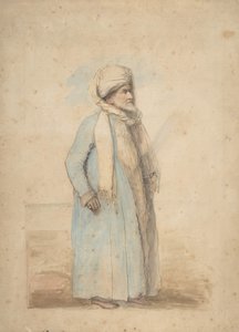 ओरिएंटल कॉस्टयूम में दाढ़ी वाला आदमी, सीए। 1780.